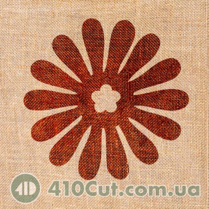 штамп вибійка на тканині квітка
