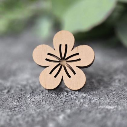 штамп вибійка на тканині квітка