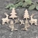 Вибійки штампи для текстилю оленіялинки зимові