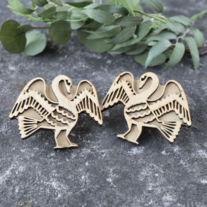 Штамп вибійка Лебеді княжі