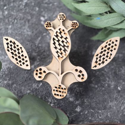 штамп вибійка квітка павоквітна