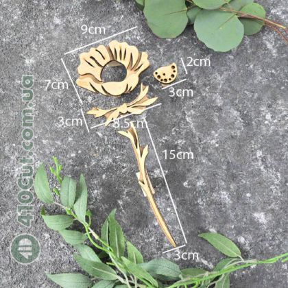 штамп вибійка мак