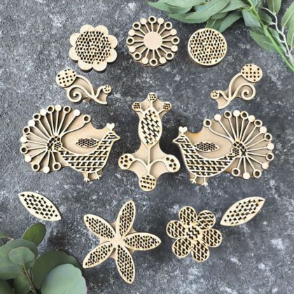 штамп вибійка павоквітна