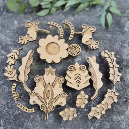 штамп вибійка набір дубоквітний