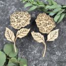 Штамп вибійка гортензія