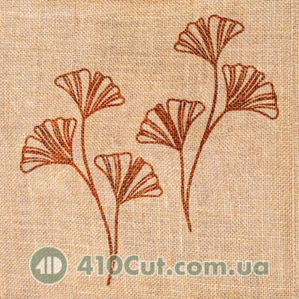 штамп вибійка гілка Ґінкго