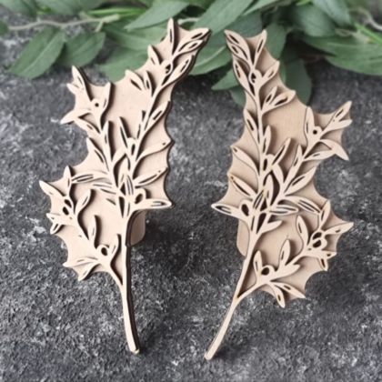 штамп вибіка гілка оливки