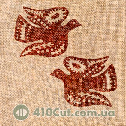 штамп вибійка пташки