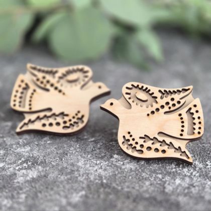 штамп вибійка пташки