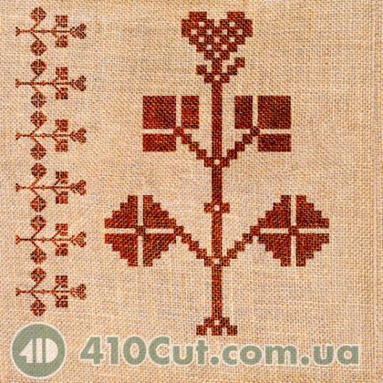 штамп для вибійки на тканині Деревце вишиване 1