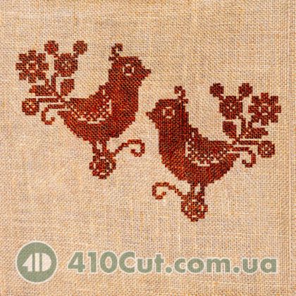 Штамп вибійка пташки барвисті пишнохвості