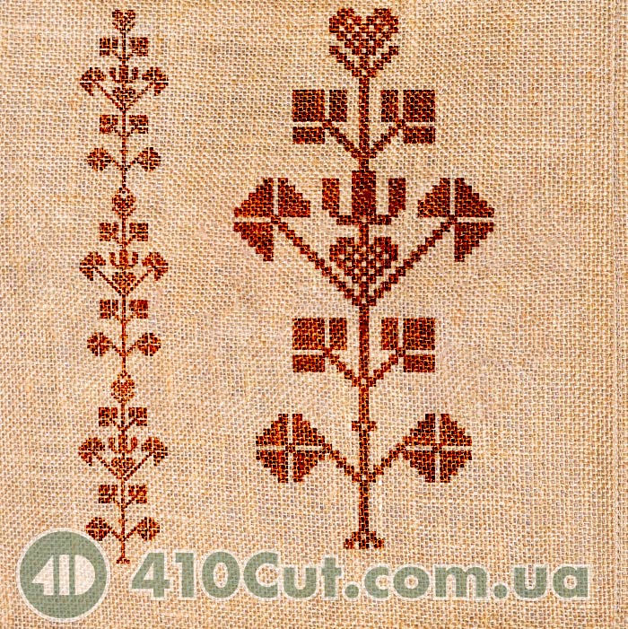 штамп для вибійки на тканині Деревце вишиване штамп для вибійки на тканині Деревце вишиване