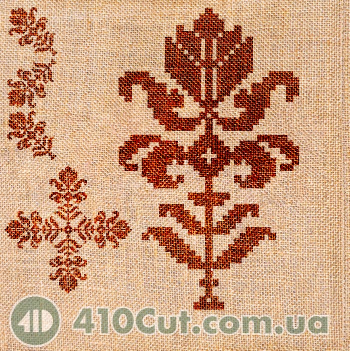 штамп для вибійки на тканині Деревце вишиване штамп для вибійки на тканині Деревце вишиване
