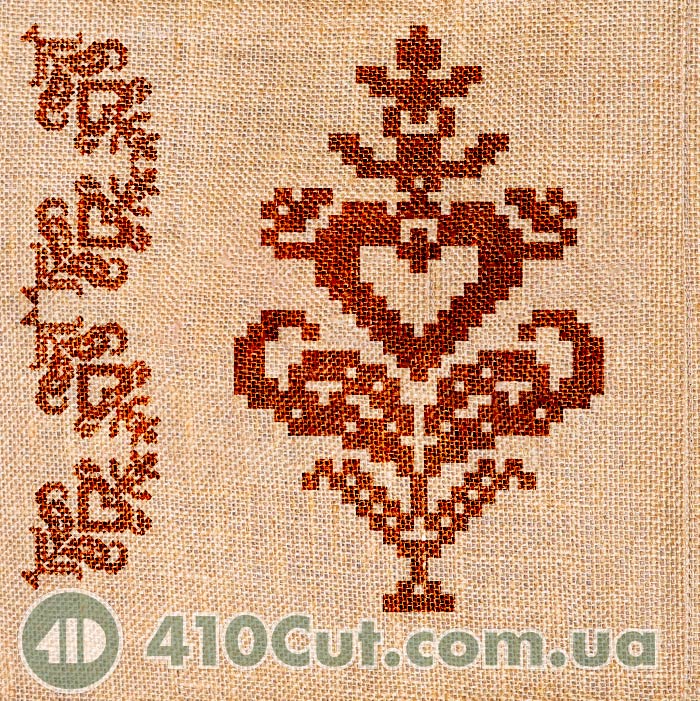 штамп для вибійки на тканині Деревце вишиване штамп для вибійки на тканині Деревце вишиване