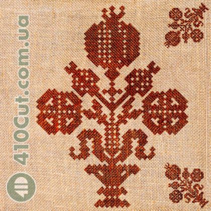 штамп для вибійки на тканині Деревце гранатове