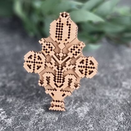 штамп для вибійки на тканині Деревце гранатове