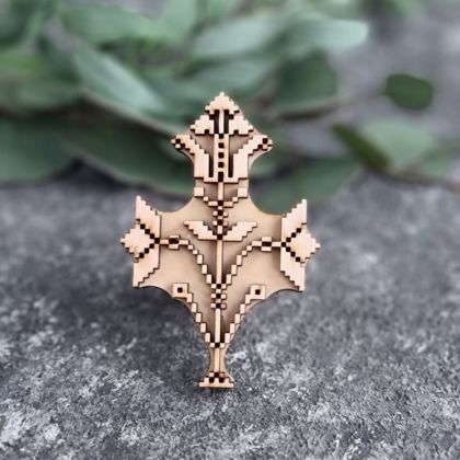 штамп для вибійки на тканині Деревце вишиване