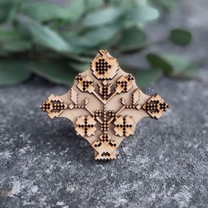 штамп для вибійки на тканині Деревце гранатове