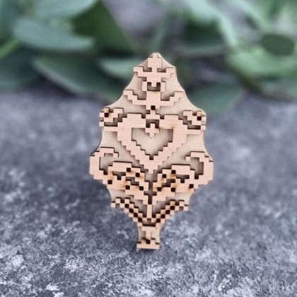 штамп для вибійки на тканині Деревце вишиване