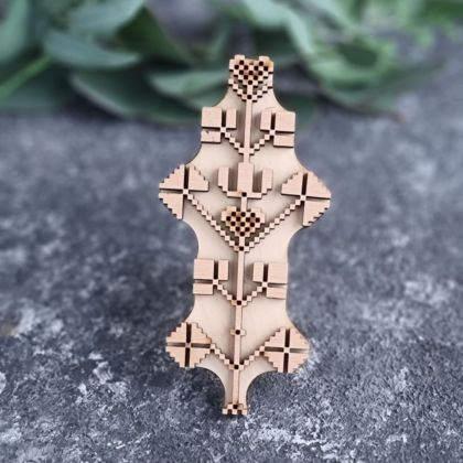 штамп для вибійки на тканині Деревце вишиване