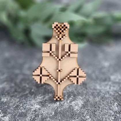 штамп для вибійки на тканині Деревце вишиване 1