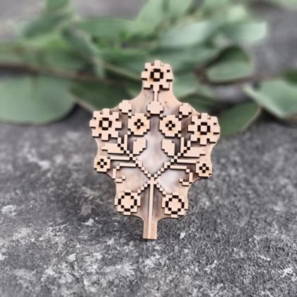 штамп вибійка гілочка барвиста