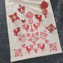 штампи вибійки Барвистий сад з пташками