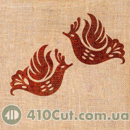 Дерев'яні штампи-вибійки пташки з колекції "Таврійський розпис"