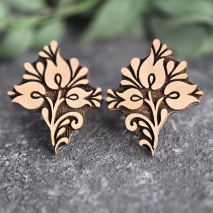 Дерев'яні штампи-вибійки квітка таврійська з колекції "Таврійський розпис"