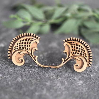 Дерев'яні штампи-вибійки квітка таврійська з колекції "Таврійський розпис"