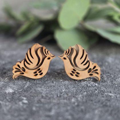 Дерев'яні штампи-вибійки пташки з колекції "Таврійський розпис"