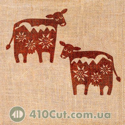 Дерев'яна вибійка корівки альпійські