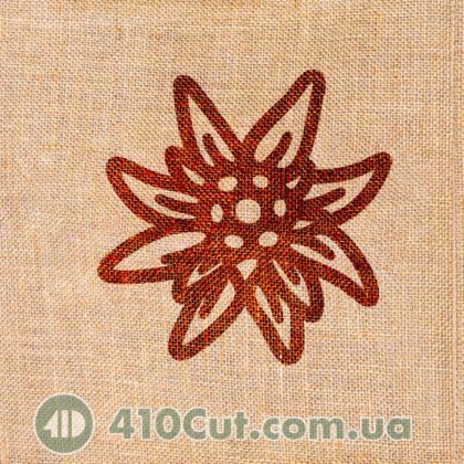 Дерев'яна вибійка штамп квітка едельвейсу