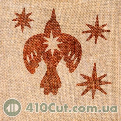 штампи для вибійки на тканині зоряний птах