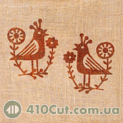 штампи для вибійки на тканині квітоптахи