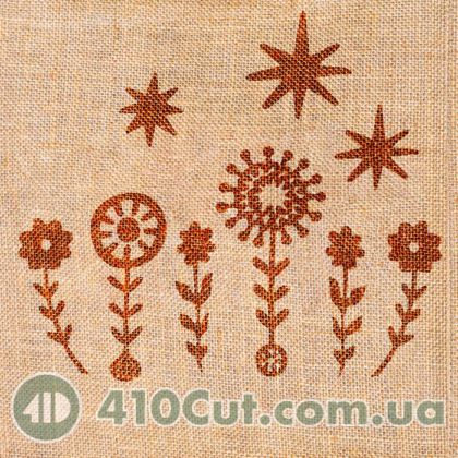 Штампи вибійки по тканині Зіркоквіт