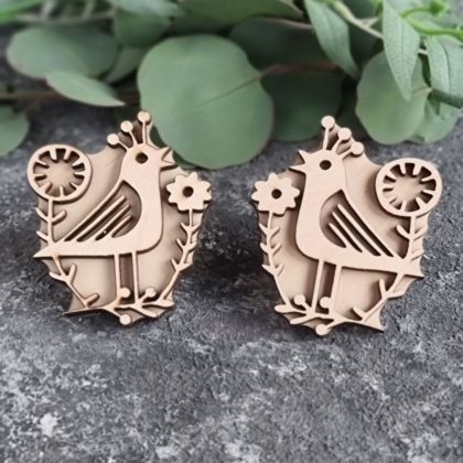 штампи для вибійки на тканині квітоптахи