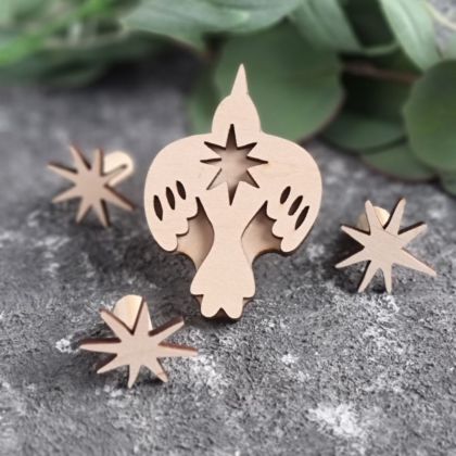 штампи для вибійки на тканині зоряний птах