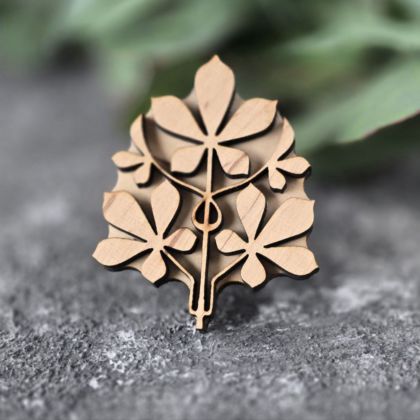 Штамп вибійка Каштан геральдичний
